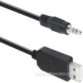 USB-A to TTL stereo audio jack adapter cable